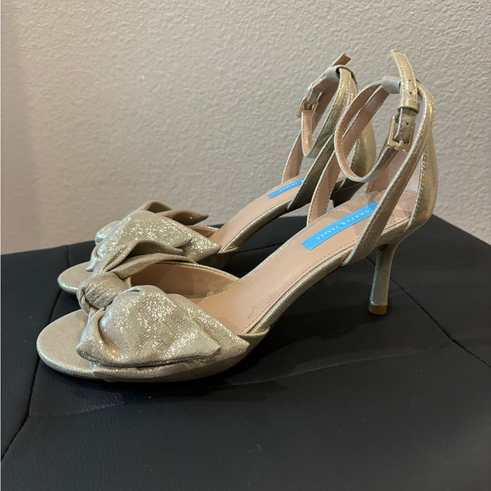 Gold Draper James heels sz. 8.5 NWOT
